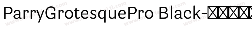ParryGrotesquePro Black字体转换